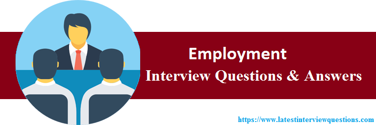 Interview Questions On Employment