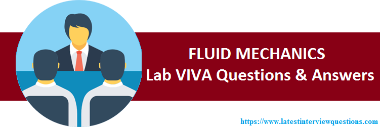Lab VIVA Questions on FLUID MECHANICS