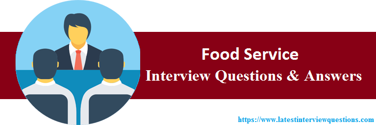 Interview Questions On Food Service