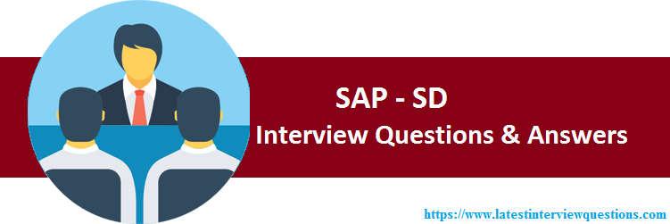 Interview Questions on SAP SD