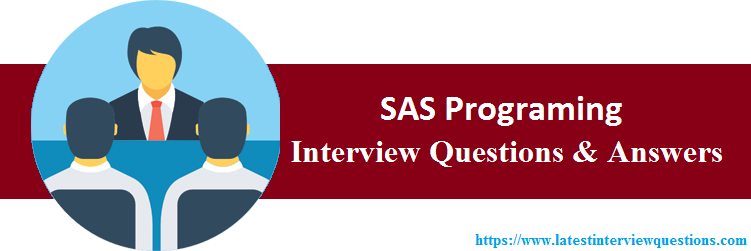 Interview Questions On SAS Programing