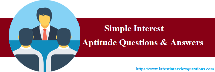 Simple Interest Formula Test Questions and Answers
